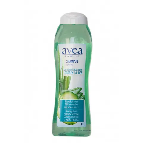 AVEA Szampon do włosów ALOES-OGÓREK, 1 l