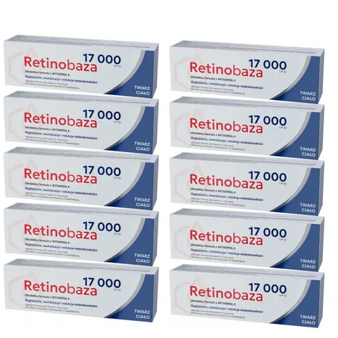 Retinobaza 17000 Krem z vit A, pakiet 10 x 30g