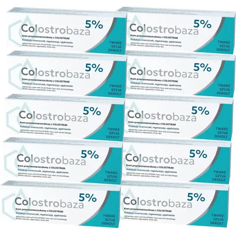 COLOSTROBAZA 5% Krem przeciwzmarszczkowy 30 g, pakiet 10 szt.