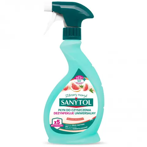 SANYTOL Uniwersalny spray do czyszczenia grapefruit DEZYNFEKUJĄCY, 500 ml
