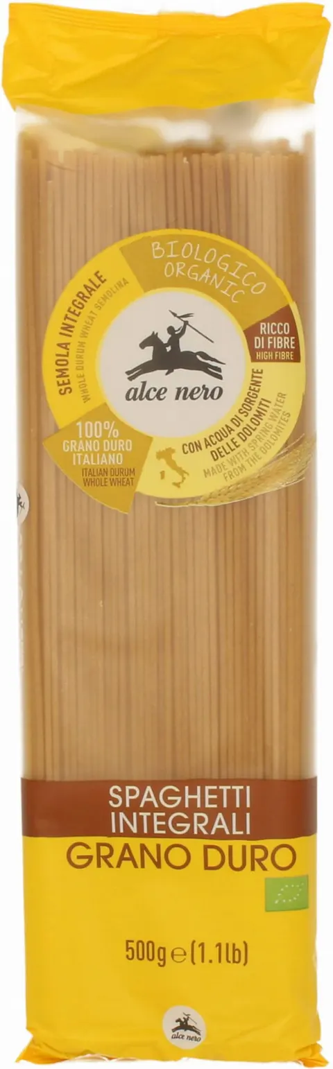 Makaron Razowy Spaghetti Semolina BIO 500g Alce Nero
