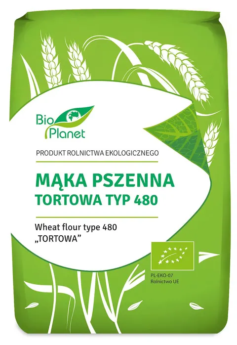 Mąka Pszenna Tortowa Typ 480 BIO 1 kg Bio Planet