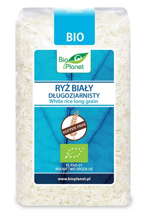 Ryż Biały Długoziarnisty Bezglutenowy BIO 500 g Bio Planet