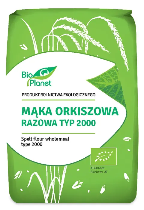 Mąka Orkiszowa Razowa Typ 2000 BIO 1 kg Bio Planet