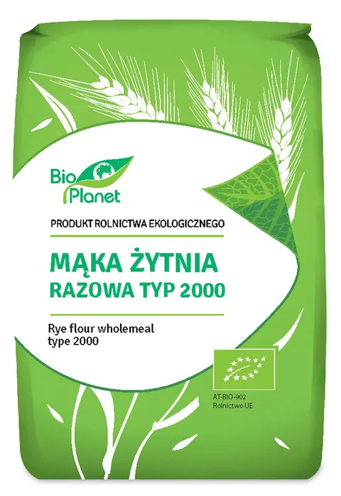 Mąka Żytnia Razowa Typ 2000 BIO 1 kg Bio Planet