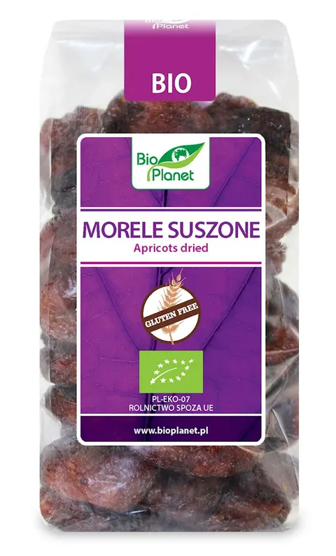 Morele Suszone Bezglutenowe BIO 400 g Bio Planet