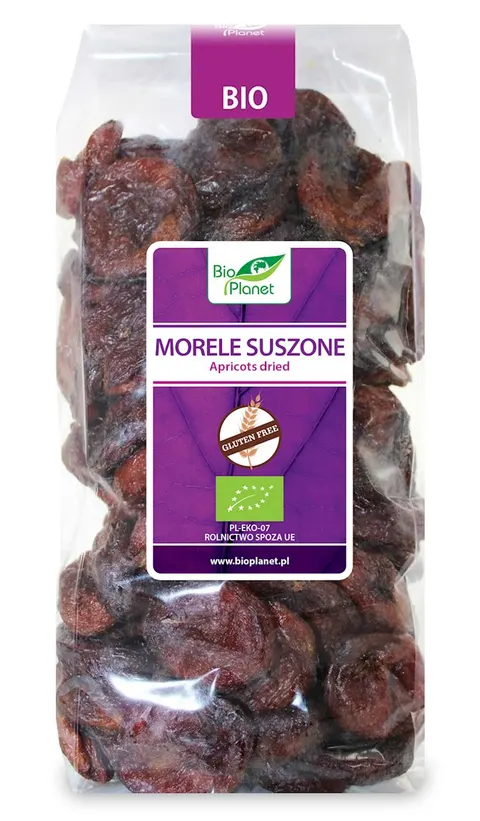 Morele Suszone Bezglutenowe BIO 1 kg Bio Planet