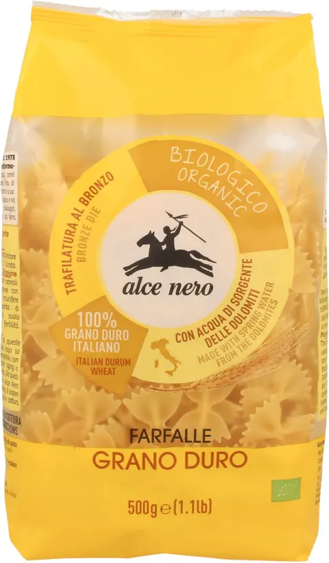 Makaron Farfalle Semolina BIO 500 g Alce Nero