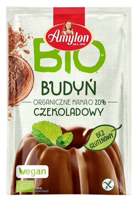 Budyń Czekoladowy Bezglutenowy BIO 40 g Amylon
