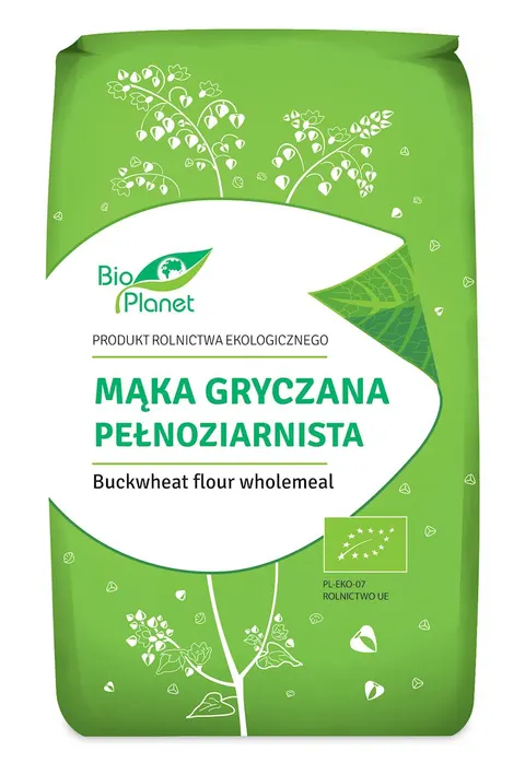 Mąka Gryczana Pełnoziarnista BIO 500 g Bio Planet
