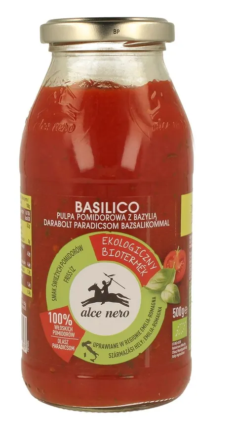 Pulpa Pomidorowa z Bazylią BIO 500 g Alce Nero