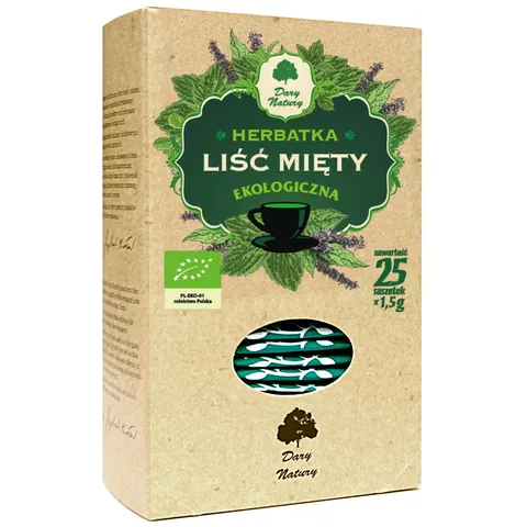 Mięta Pieprzowa BIO 25 x 1,5 g Dary Natury
