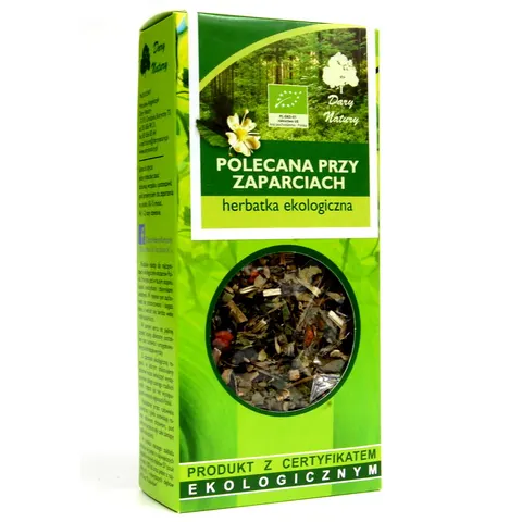 Herbatka Polecana Przy Zaparciach BIO 50 g Dary Natury