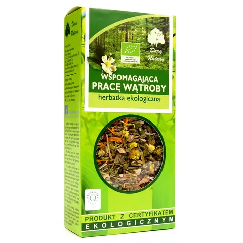 Herbatka Wspomagająca Pracę Wątroby BIO 50 g Dary Natury