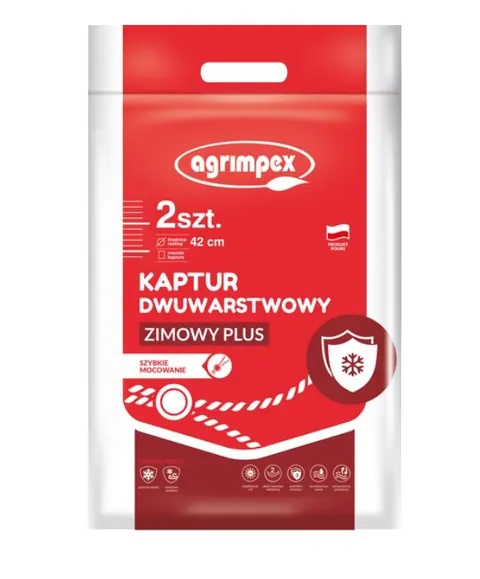 AGRIMPEX KAPTUR DWUWARSTOWY ZIMOWY PLUS 90x130cm 2 SZT.