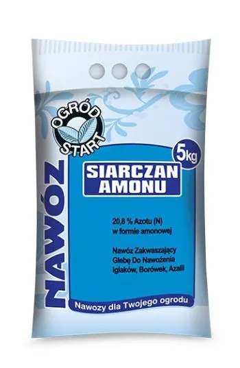 Siarczan amonu – 2 kg Ogród Start – zakwasza glebę i wzmacnia trawnik na wiosnę