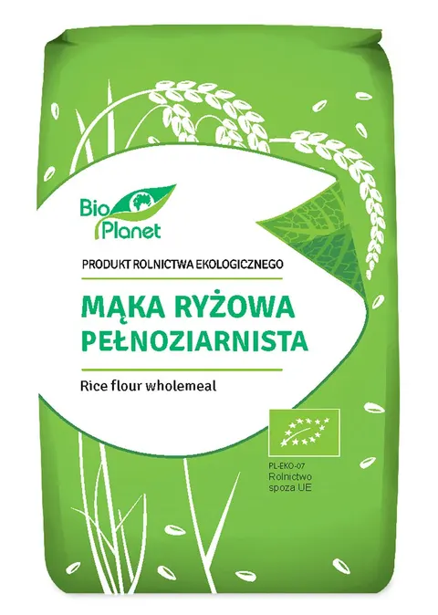 Mąka Ryżowa Pełnoziarnista BIO 500 g Bio Planet