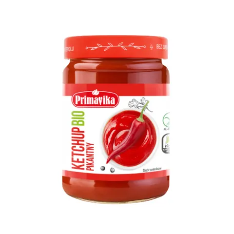 Ketchup Pikantny Bezglutenowy BIO 315 g Primaeco