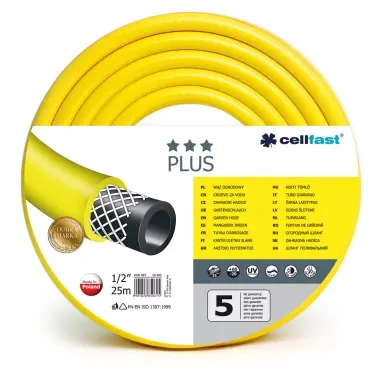 CELLFAST WĄŻ OGRODOWY PLUS 1/2" 25M 10-200