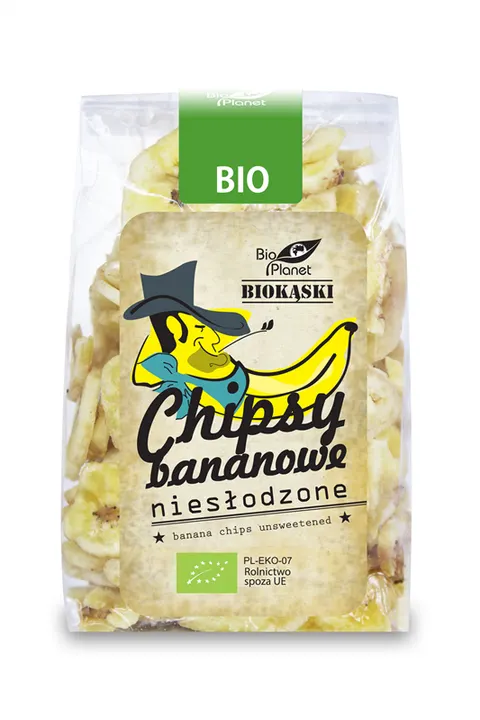Chipsy Bananowe Niesłodzone BIO 150 g Bio Planet