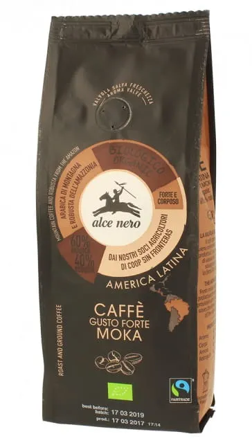 Kawa Arabica/Robusta Strong FT BIO 250 g Alce Nero