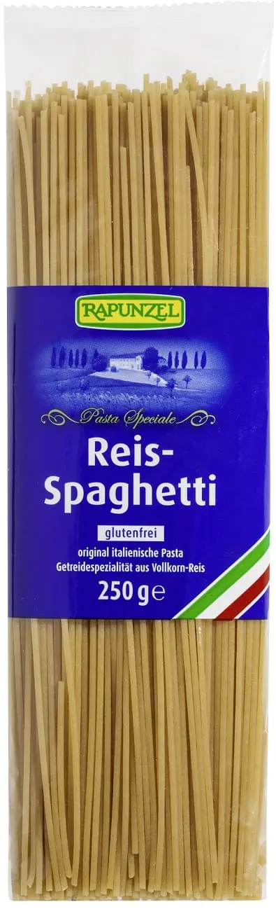 Makaron Ryżowy Razowy Spaghetti Bezglutenowy BIO 250 g Rapunzel