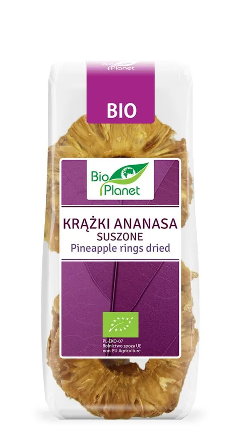 Ananas Suszony Krążki BIO 100 g Bio Planet