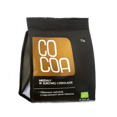 Migdały w Surowej Czekoladzie BIO 70 g Cocoa