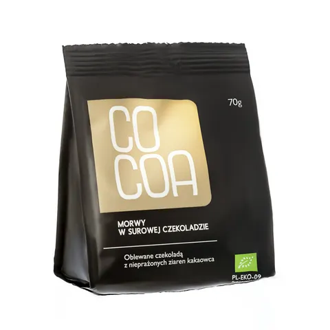 Morwy Tureckie w Surowej Czekoladzie BIO 70 g Cocoa