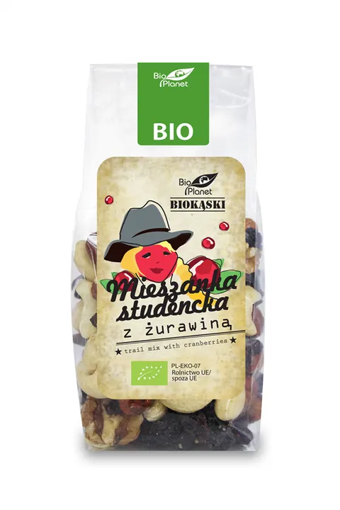 Mieszanka Studencka z Żurawiną BIO 150 g Bio Planet