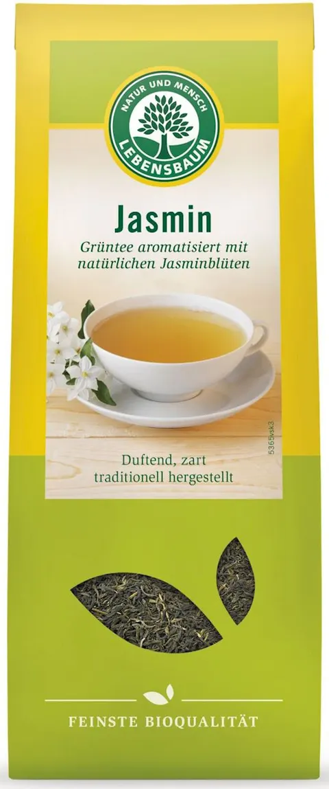 Herbata Zielona Jaśminowa BIO 75 g Lebensbaum