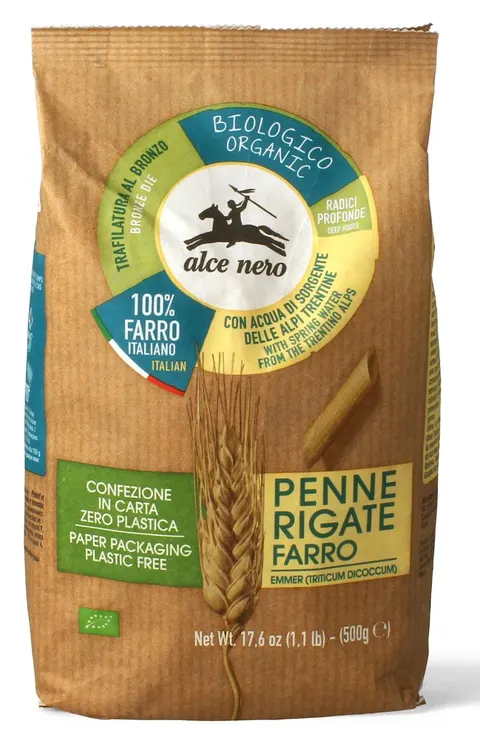 Makaron z Płaskurki Penne BIO 500 g Alce Nero