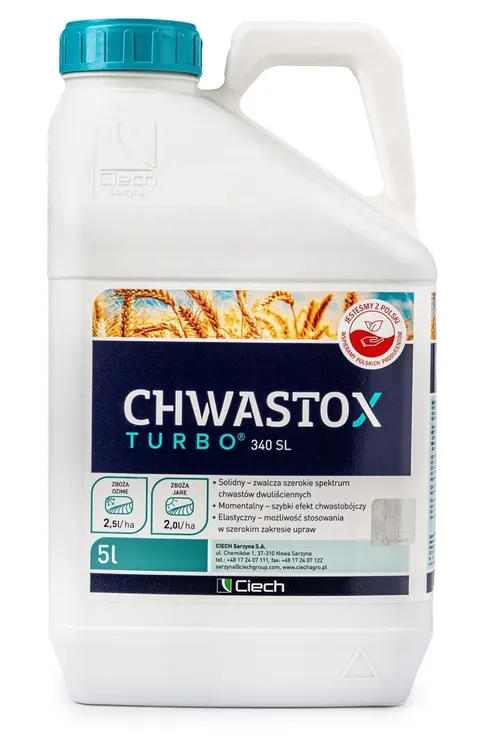 Chwastox Turbo 340SL 5l CIECH chwastobójczy w zbożach, MCPA, dikamba