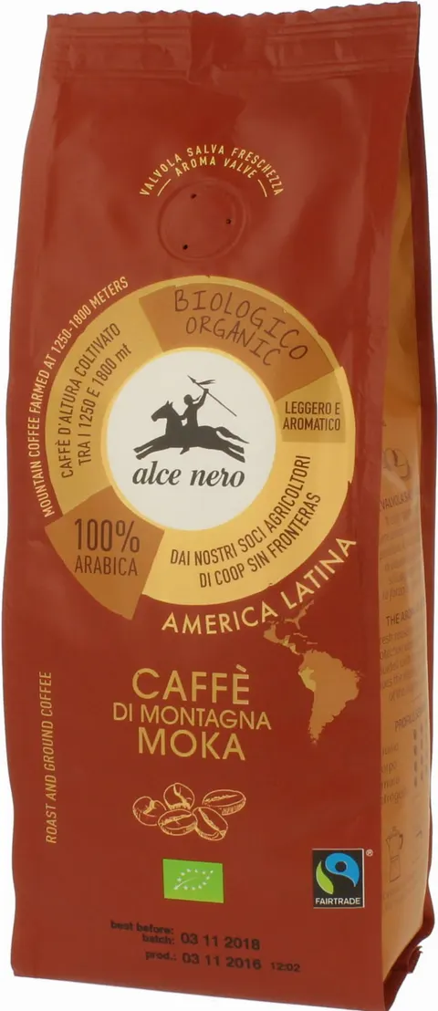 Alce Nero Caffe Moka Arabica BIO - kawa mielona (250 g)
