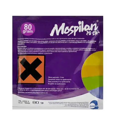 Mospilan 20SP 80g SUMI AGRO acetamipryd, stonka ziemniaczana, mszyca, opuchlak, śmietka