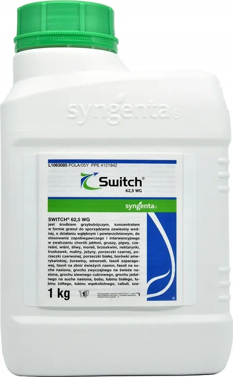 Switch 62,5WG 1kg SYNGENTA choroby grzybowe, szara pleśń, zamieranie pędów, gorzka zgnilizna, brunatna zgnilizna