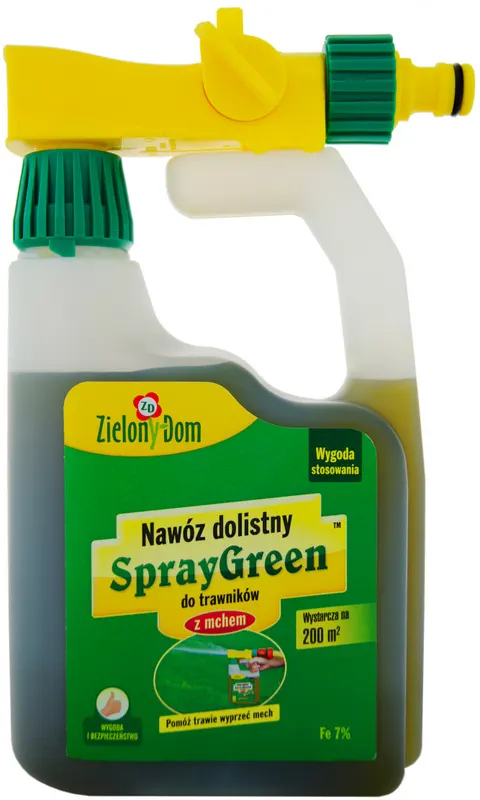 Nawóz SprayGreen do trawników z mchem 950ml Zielony Dom