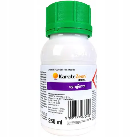 Karate Zeon 050 CS 250ml SYNGENTA likwiduje szkodniki, omacnica, skrzypionka, mszyce, chowacz