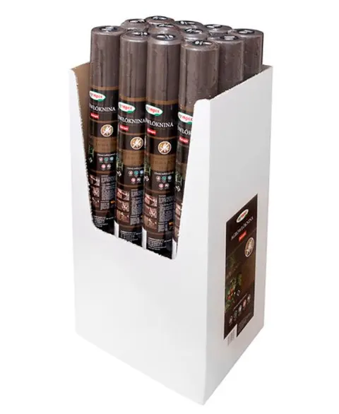 Agrowłóknina Dual Agro przeciwchwastowa 0,8x10m rolka Brąz