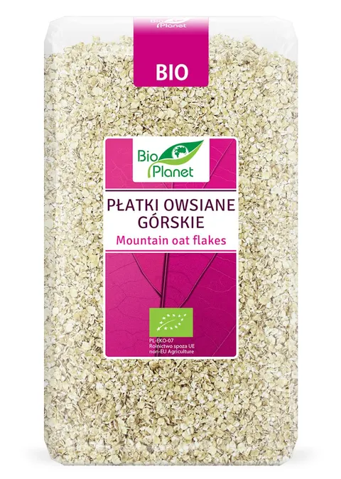 Płatki Owsiane Górskie BIO 600 g Bio Planet