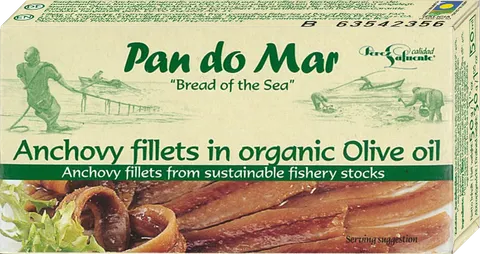 Anchois (Sardele) w BIO Oliwie z Oliwek 50 g Pan do Mar