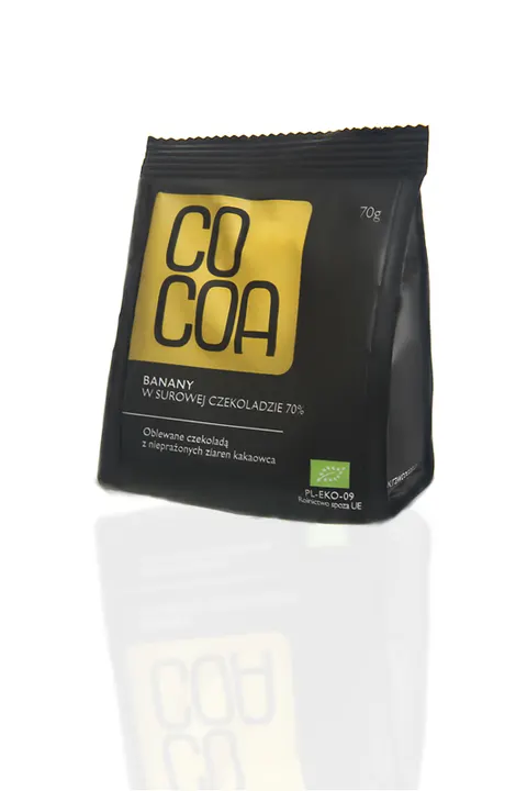 BANANY W CZEKOLADZIE 70 % BIO 70 g - COCOA
