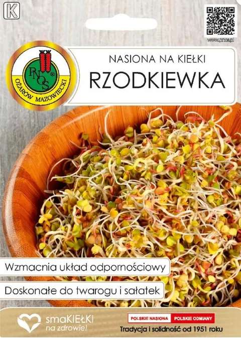 Pnos nasiona na kiełki 20g rzodkiewka