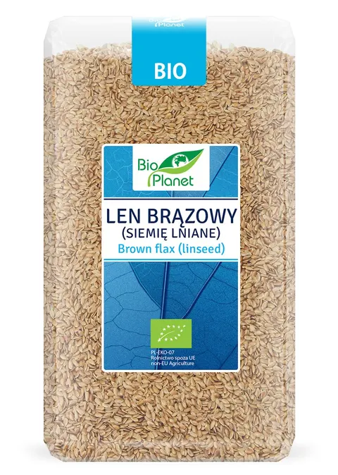 Len Brązowy (Siemię lniane) BIO 1 kg Bio Planet