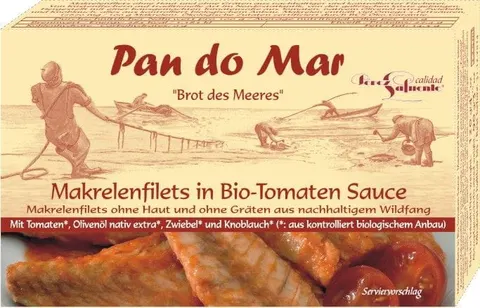 Makrela w BIO Sosie Pomidorowym Bezglutenowa 120 g Pan do Mar