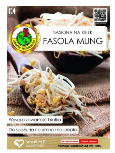 PNOS Nasiona na kiełki fasola Mung 50 g