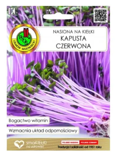 PNOS Nasiona na kiełki kapusta czerwona 8g
