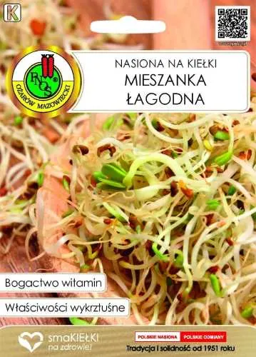 PNOS Nasiona na kiełki mieszanka łagodna 30g