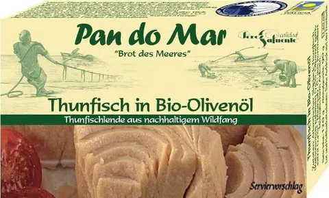 Tuńczyk w BIO Oliwie z Oliwek Bezglutenowy 120 g Pan do Mar