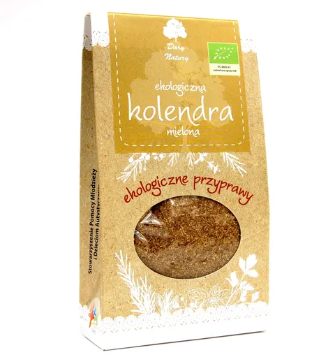 Kolendra Mielona BIO 30 g kartonik Dary Natury
